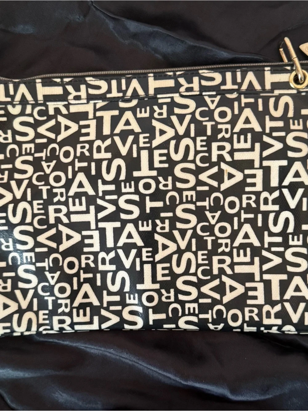 Victoria's Secret, Coated canvas wristlet clutch